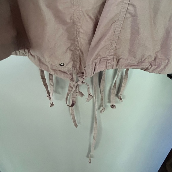 SPORTSGIRL light weight beige cotton zip up hoodie AU12 - Picture 3 of 4